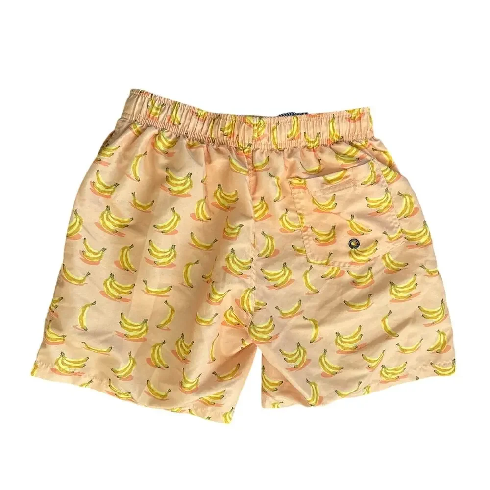 Franks Australia Banana Print Swim Trunks Size Small